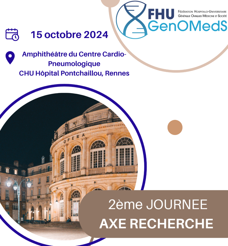 Affiche de la deuxième journée recherche FHU GenOMedS